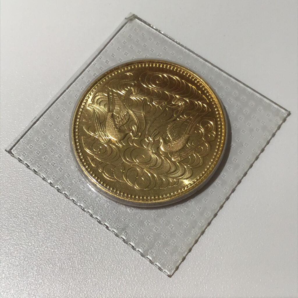 K24  10万円金貨  天皇陛下御在位60年記念  21.2g