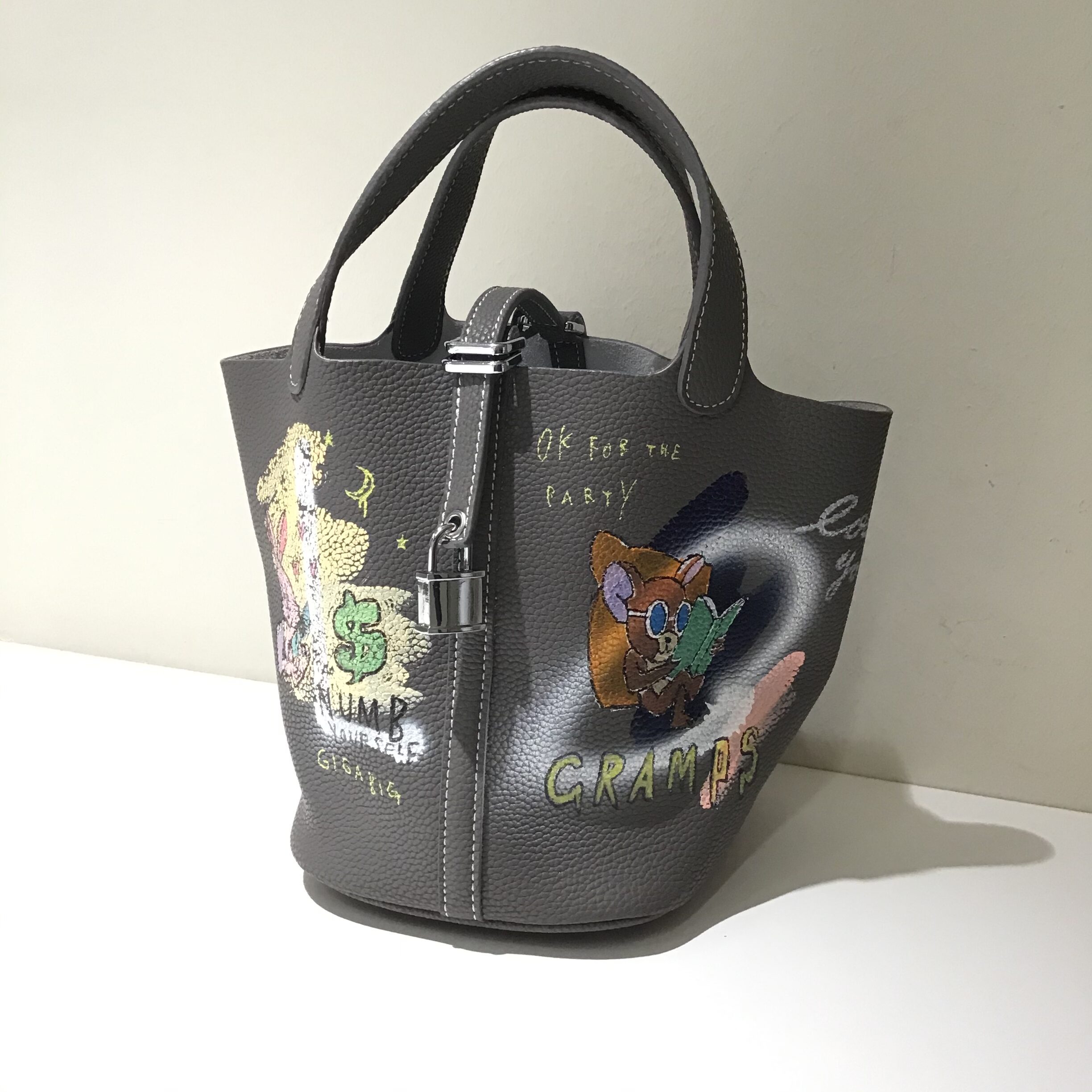 ゲルニカ キューブバッグ サイズS ハンドペイント - 質かわむら