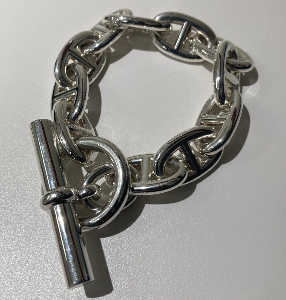 エルメス　SV925   シェーヌダンクルTGM ブレスレット　箱付き