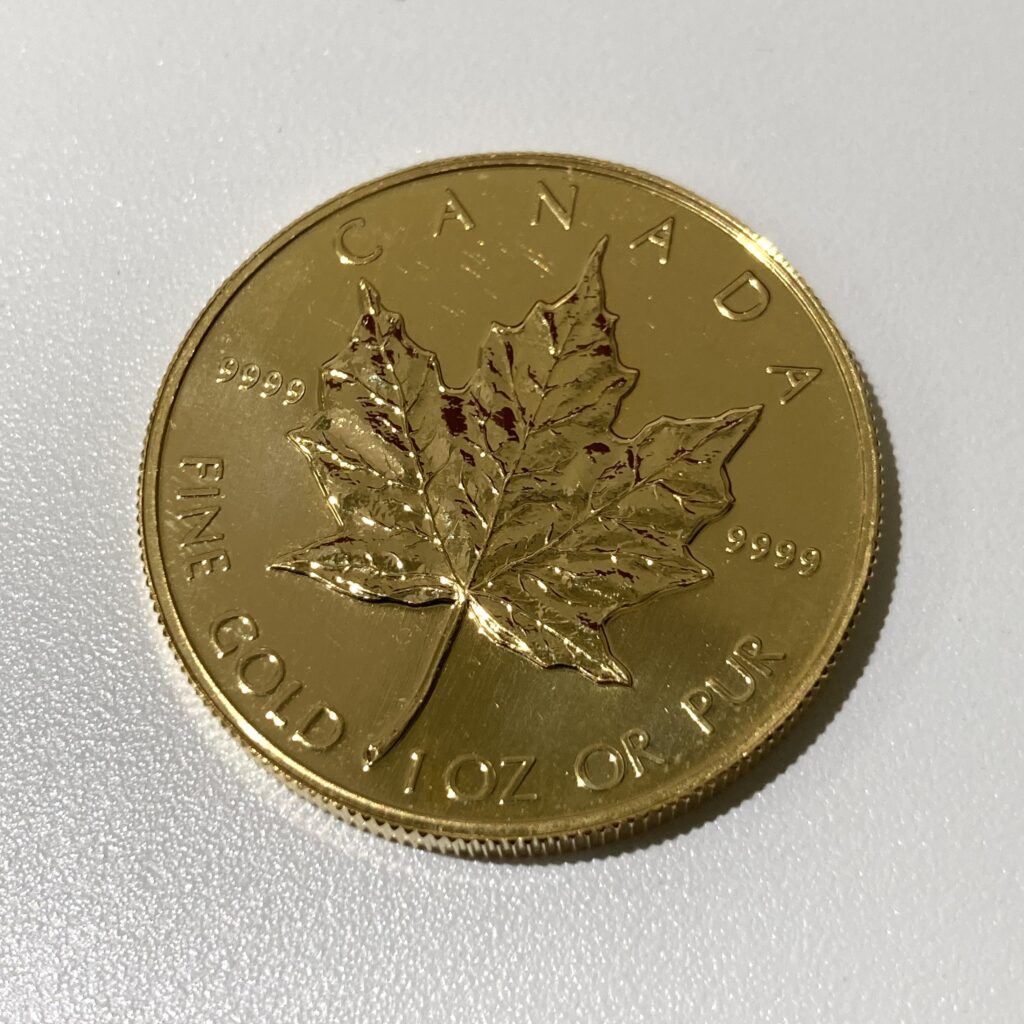 K24   メイプルリーフ金貨　1oz