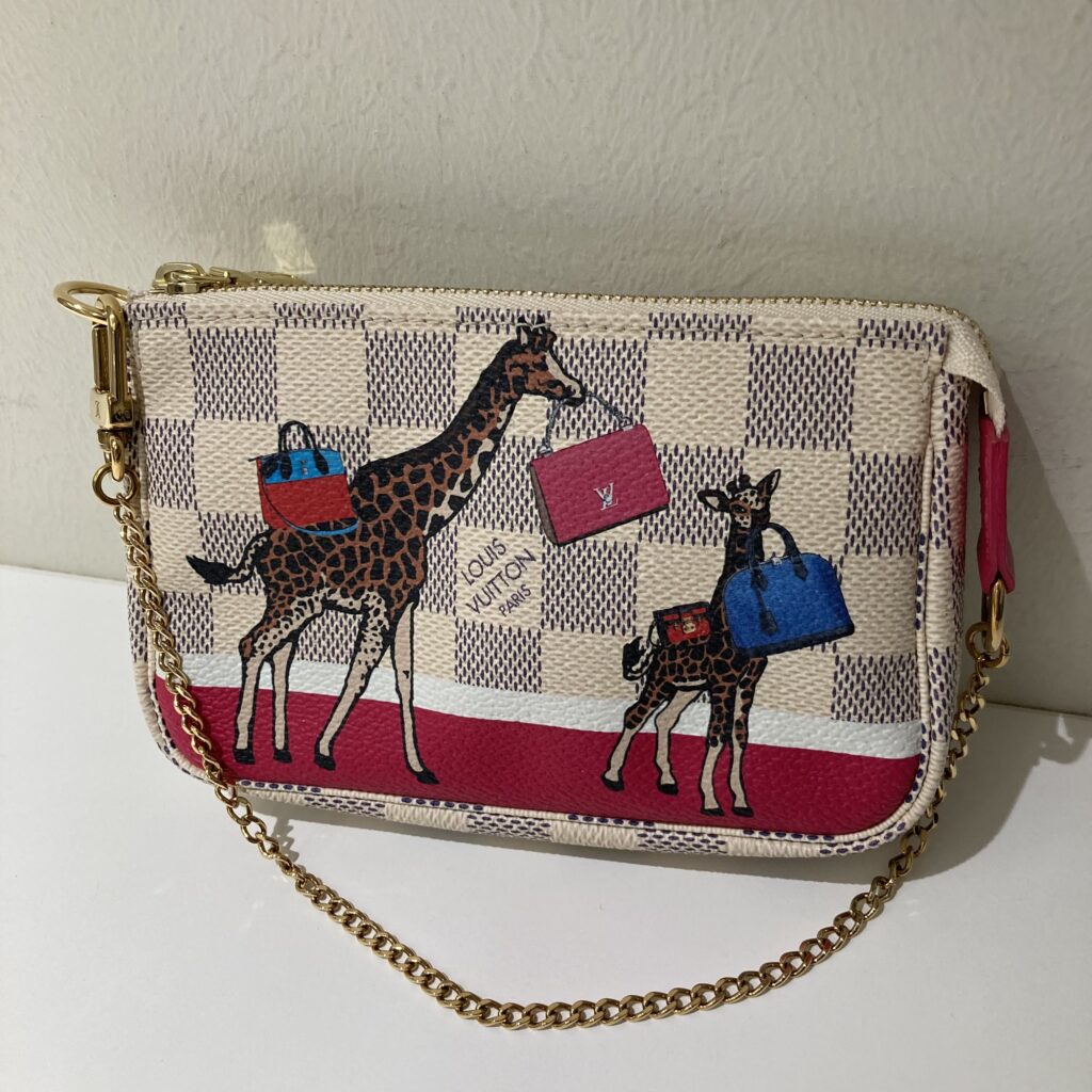 LV  ダミエ・アズール  ミニポシェット・アクセソワール  キリン  2017年限定  N62200