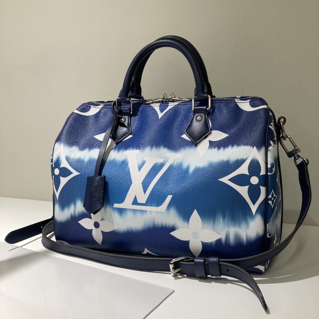 LV エスカル スピーディ・バンドリエール30 ブルー M45146 箱付き