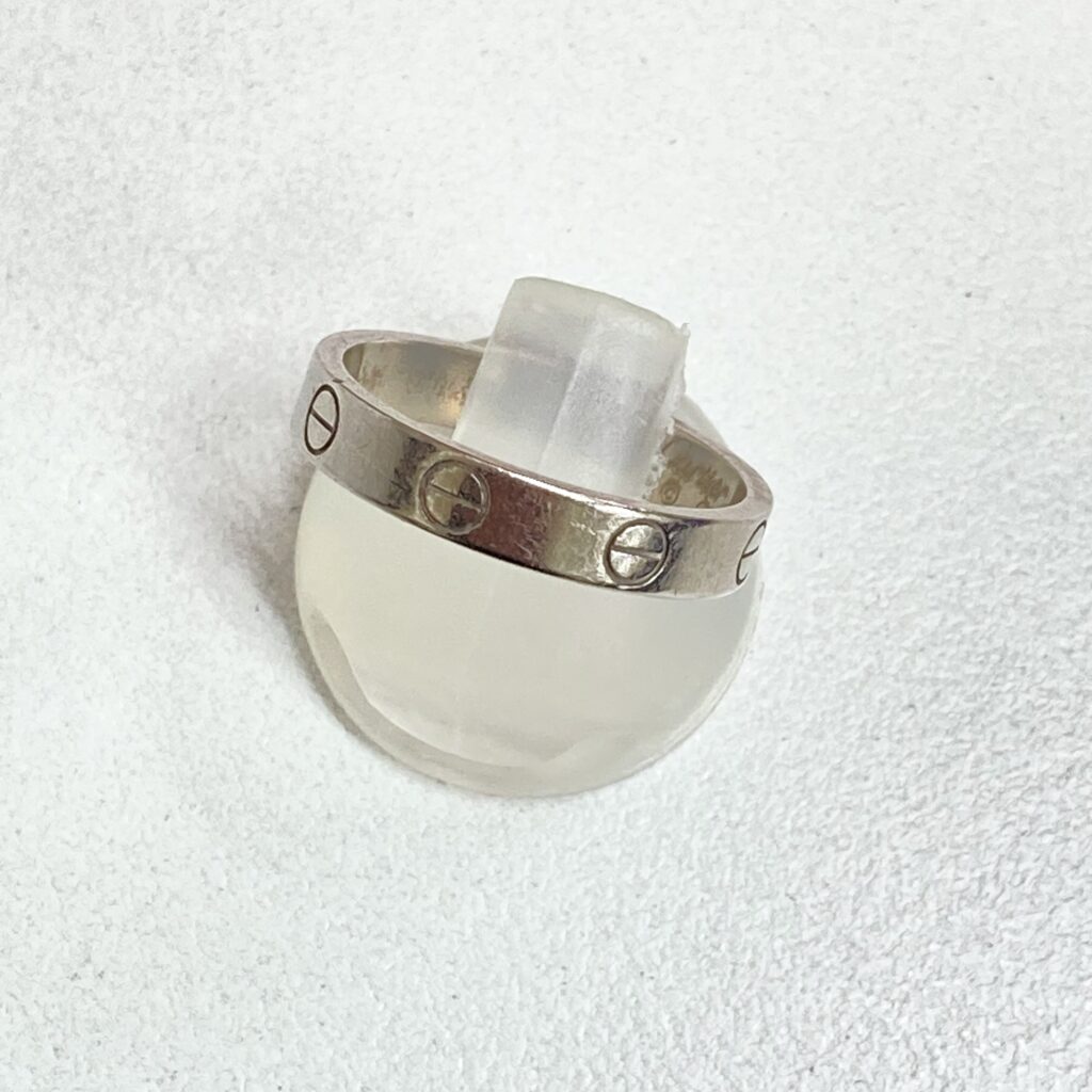 カルティエ 750WG ミニラブリング  B4085100 箱、保証書付き