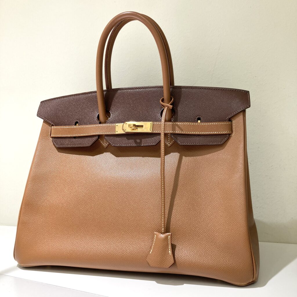 エルメス  バーキン35  バイカラー  □B刻  袋付き