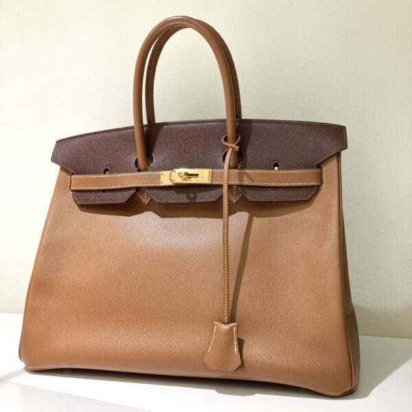 エルメス  バーキン35  バイカラー  □B刻  袋付き