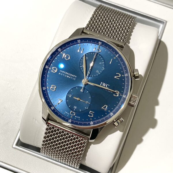 IWC  ポルトギーゼ  クロノ  SS/AT  IW371491  箱、保証書付き