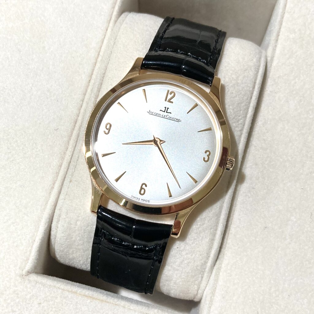 ジャガールクルト  マスターウルトラスリム  K18PG/手巻  145.2.79.S  箱付き