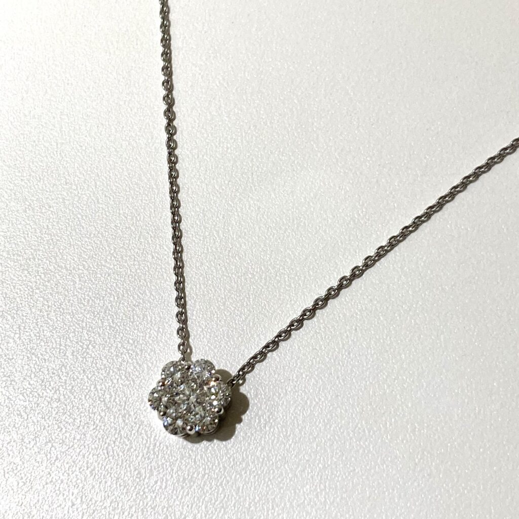 Pt850/900   ダイヤ0.50   ブラネックレス