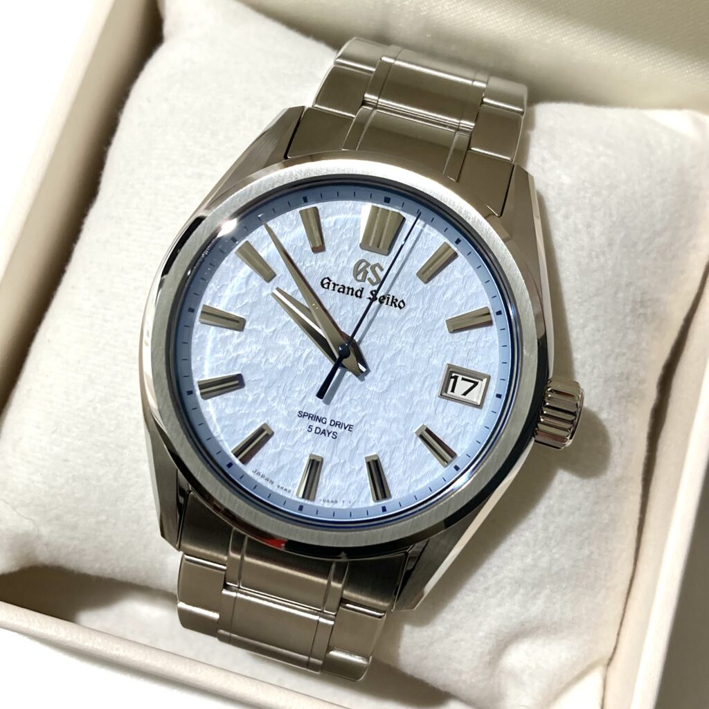 グランドセイコー エボリューション9 AJHH限定 SS/SD SLGA017/9RA2-0AE0 雪白ブルー 箱、保証書付き