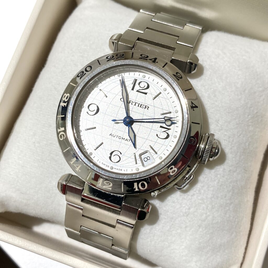 カルティエ  パシャC  メリディアン  SS/AT  W31078M7