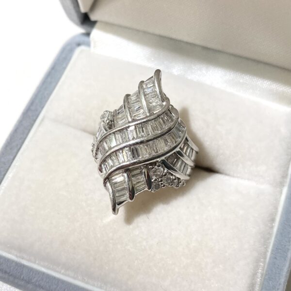 Pt900 テーパダイヤ2.00 リング