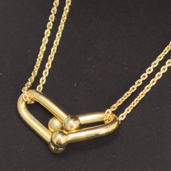 ティファニー 750 ハードウェア ダブルリンク ラージ ネックレス ケース付き