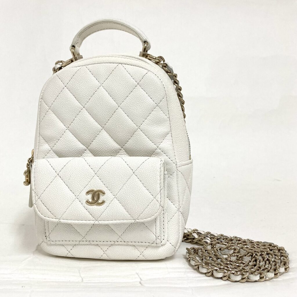 シャネル マトラッセ キャビアスキン タイムレスクラシック ミニバッグパック AP3753