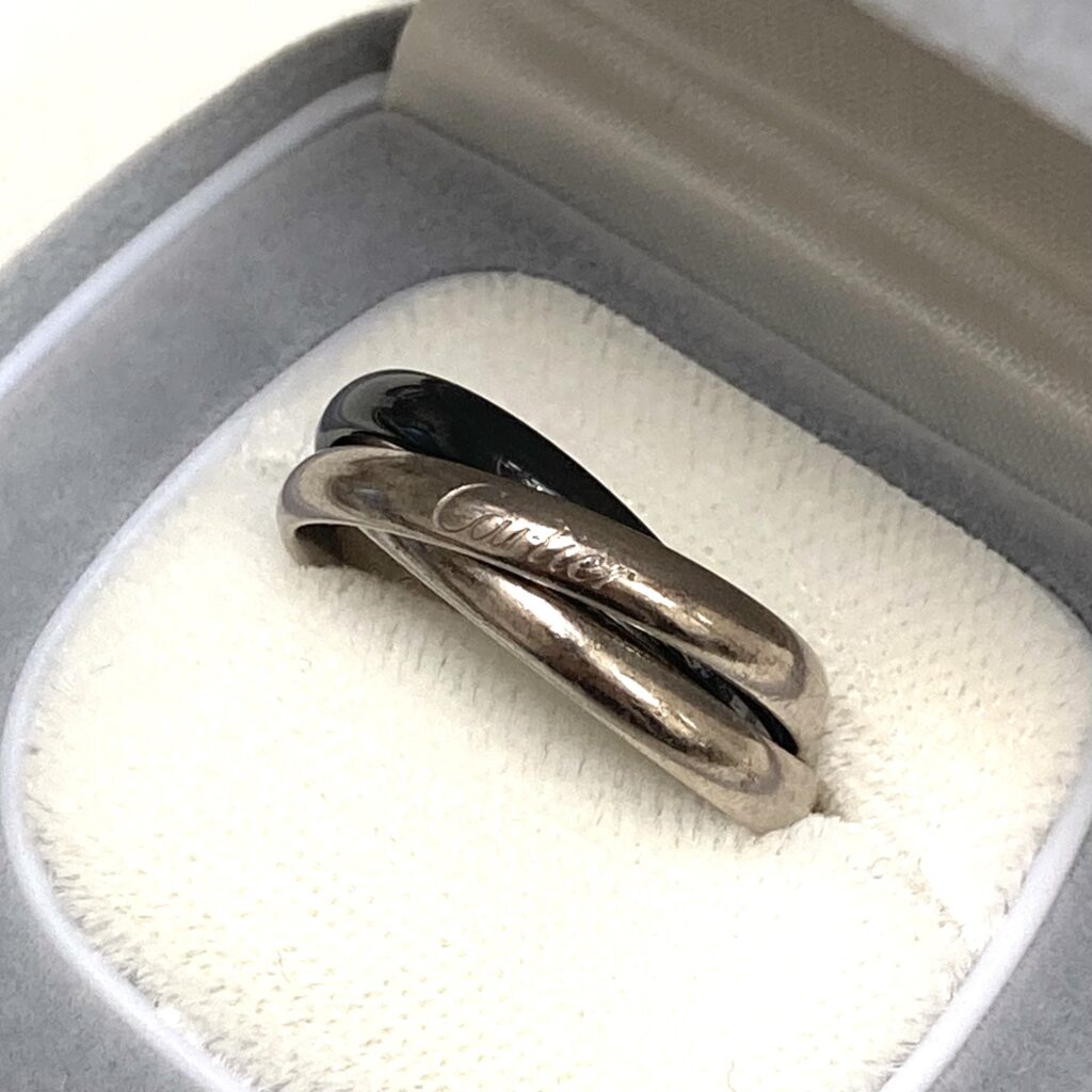 カルティエ 750WG/CE トリニティ リング