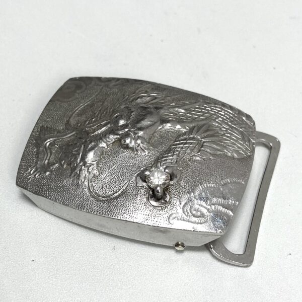 Pt850 龍 ダイヤ0.41 バックル