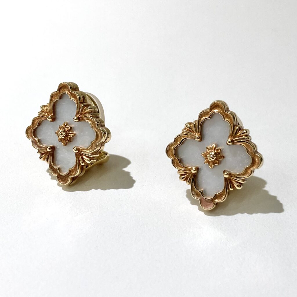 ブチェラッティ 750 オペラ チュール シェル イヤリング ケース付き