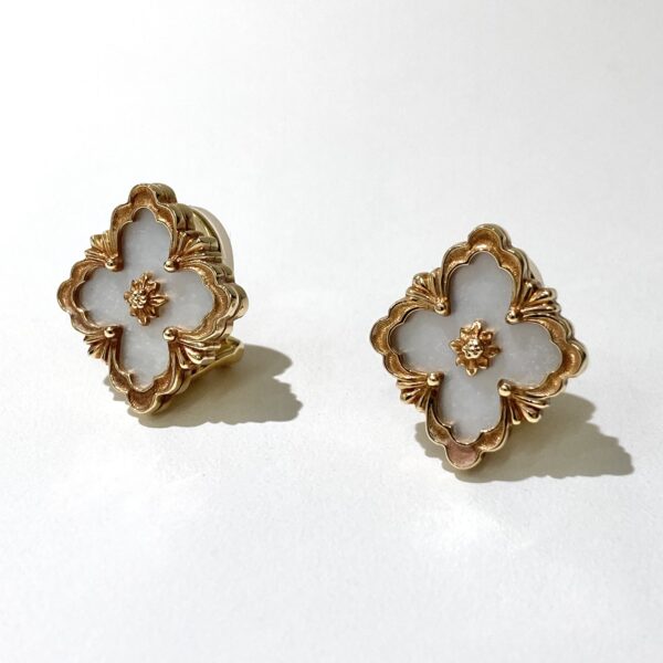 ブチェラッティ 750 オペラ チュール シェル イヤリング ケース付き