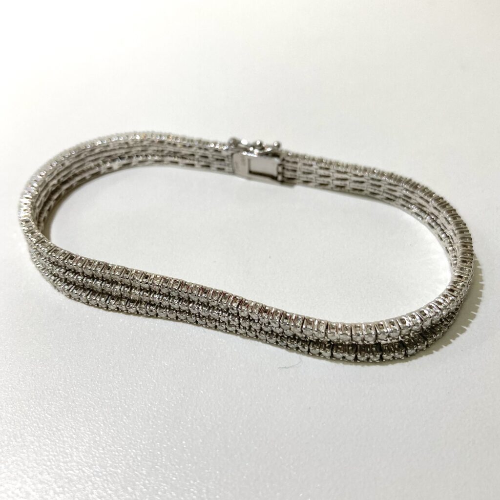 750WG  ダイヤ2.00  ブレスレット