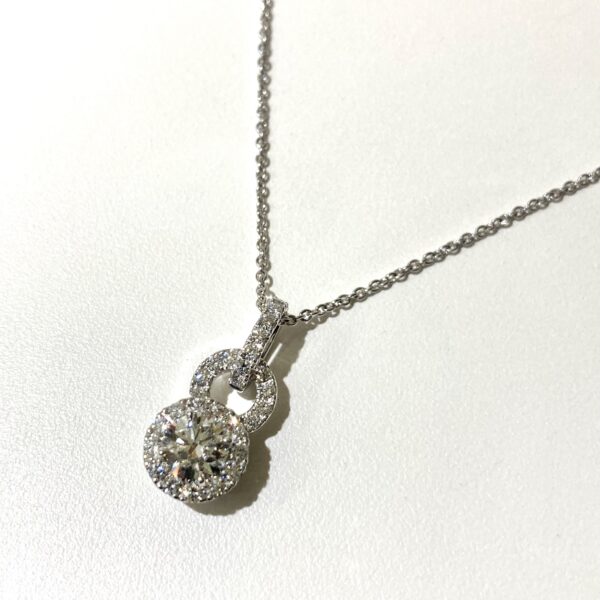 グラフ  750WG  アイコン8  ダイヤ0.51  ペンダント  箱、保証書付き