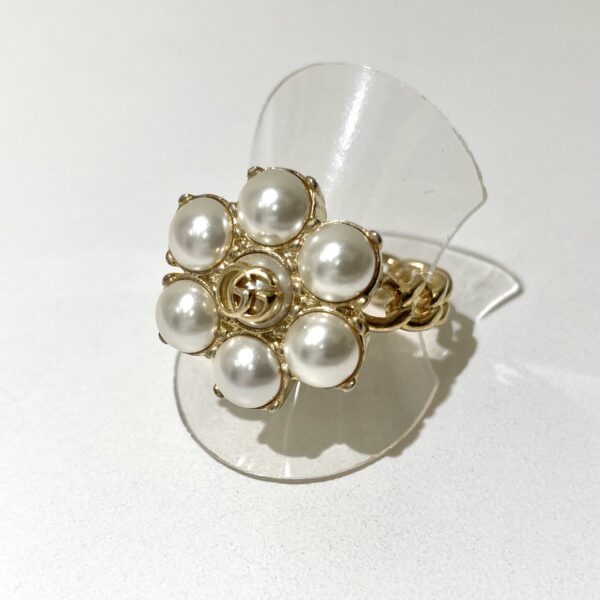 グッチ  GP  ダブルG  フェイクパール  リング  箱付き