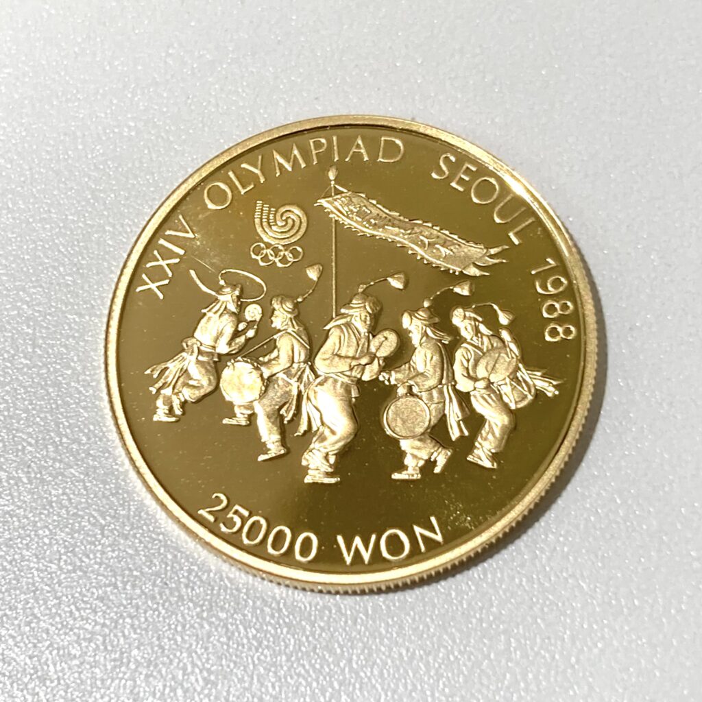 K22  1988年ソウルオリンピック金貨  25000ウォン