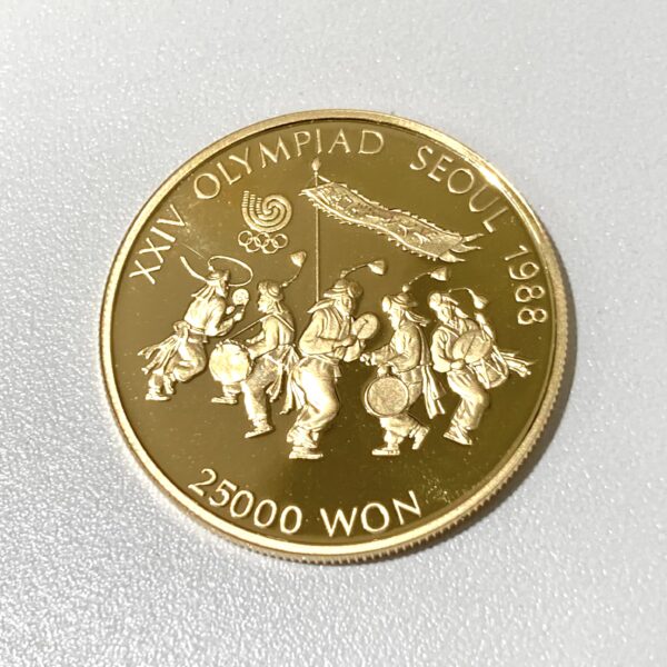 K22  1988年ソウルオリンピック金貨  25000ウォン